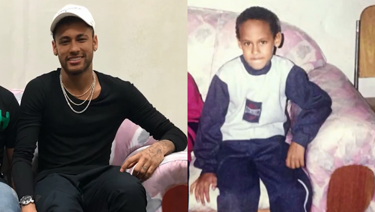 Neymar antes e depois.