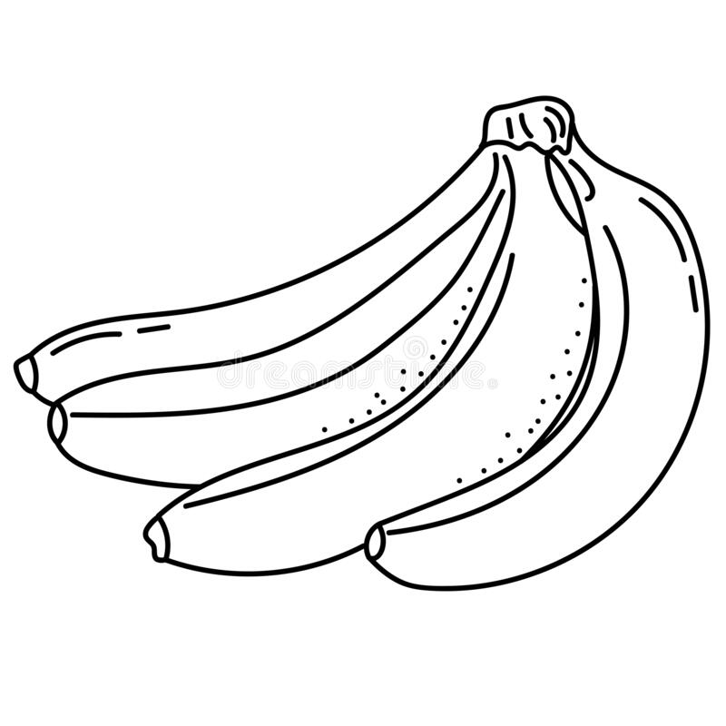 Banana para Colorir desenho 